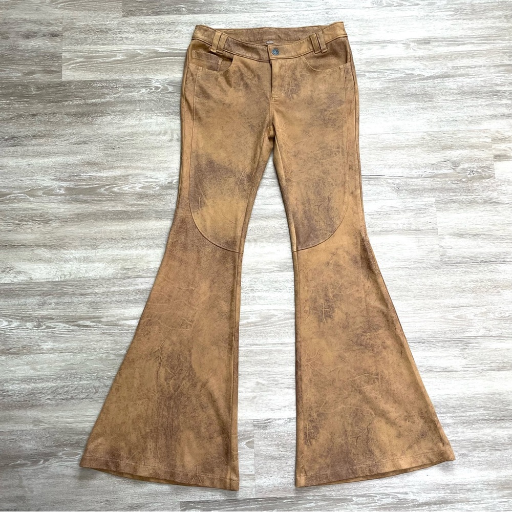 Free People Brown Flare Pants